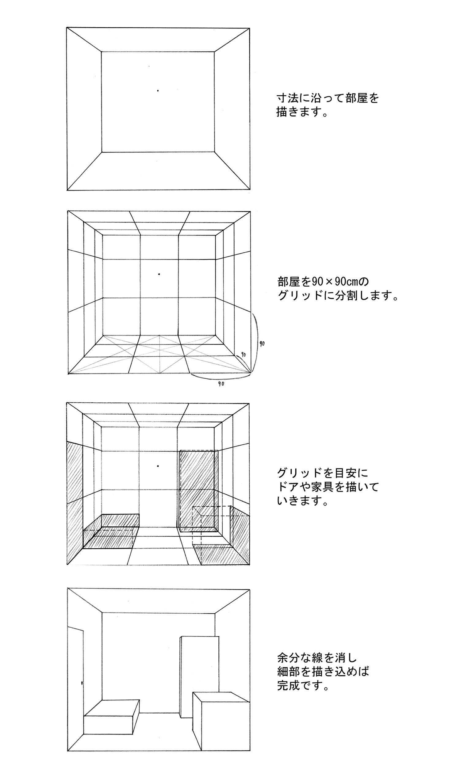 部屋の描き方の画像