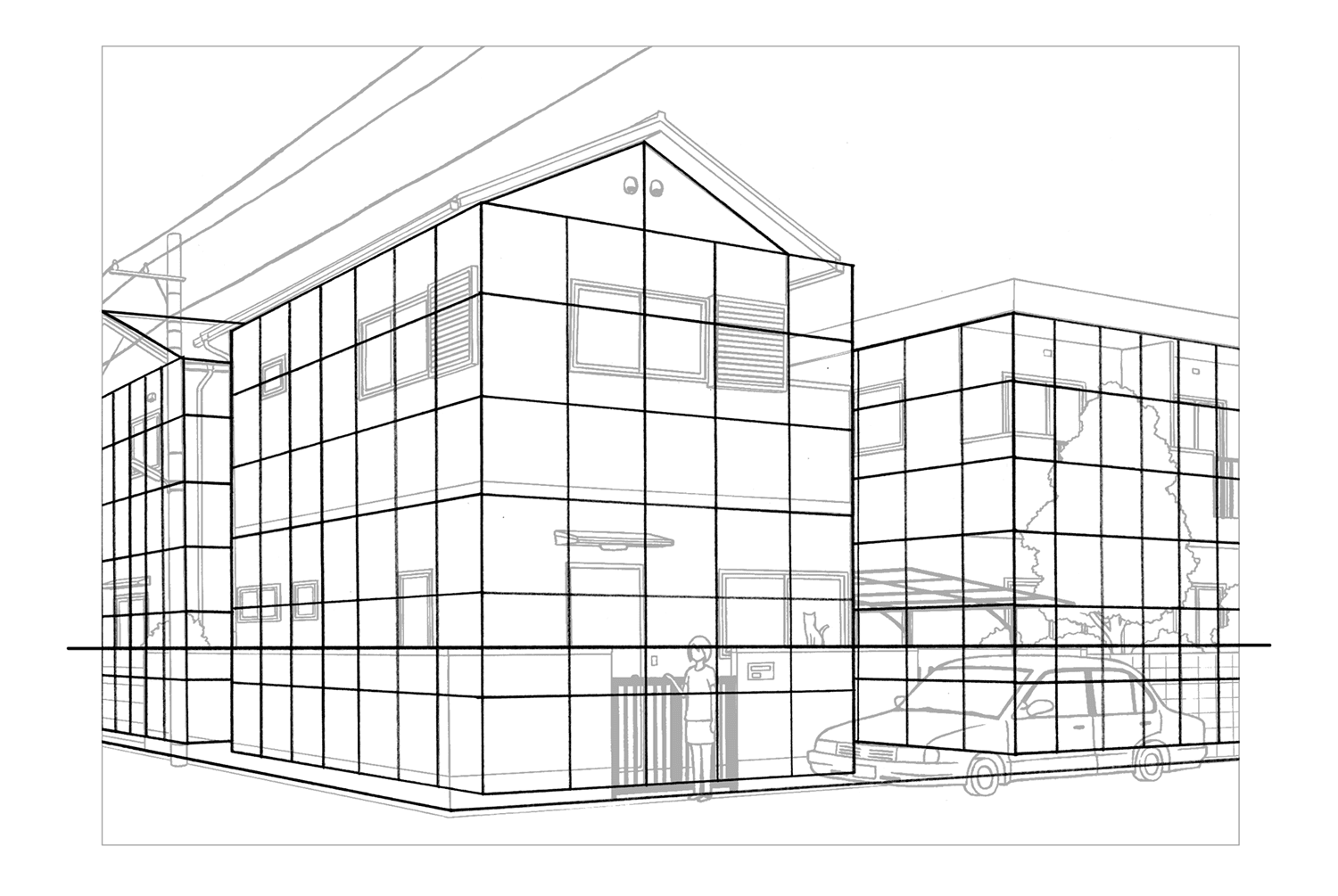住宅外観見本の画像