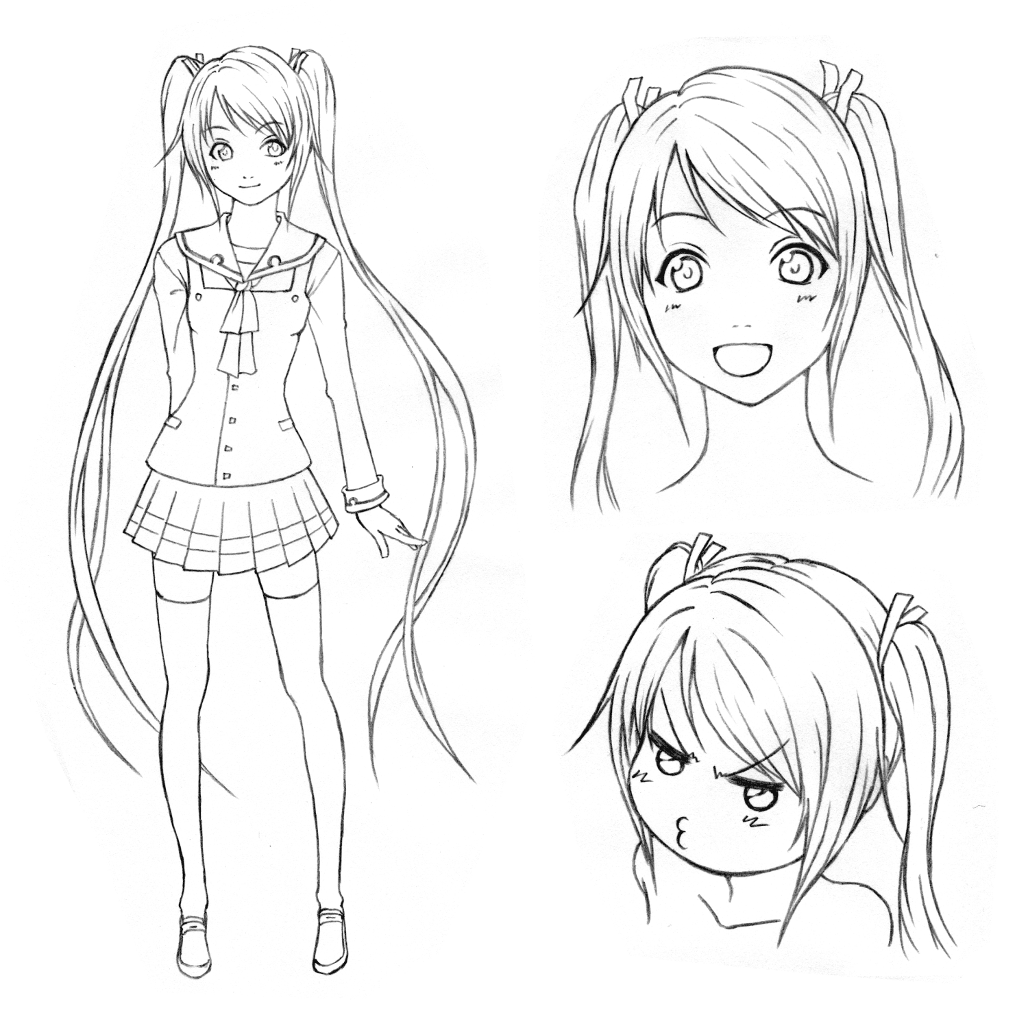 キャラクターデザイン見本の画像